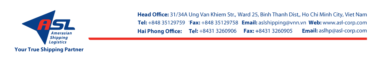 Cty CP Giao Nhận Vận Tải Mỹ Á